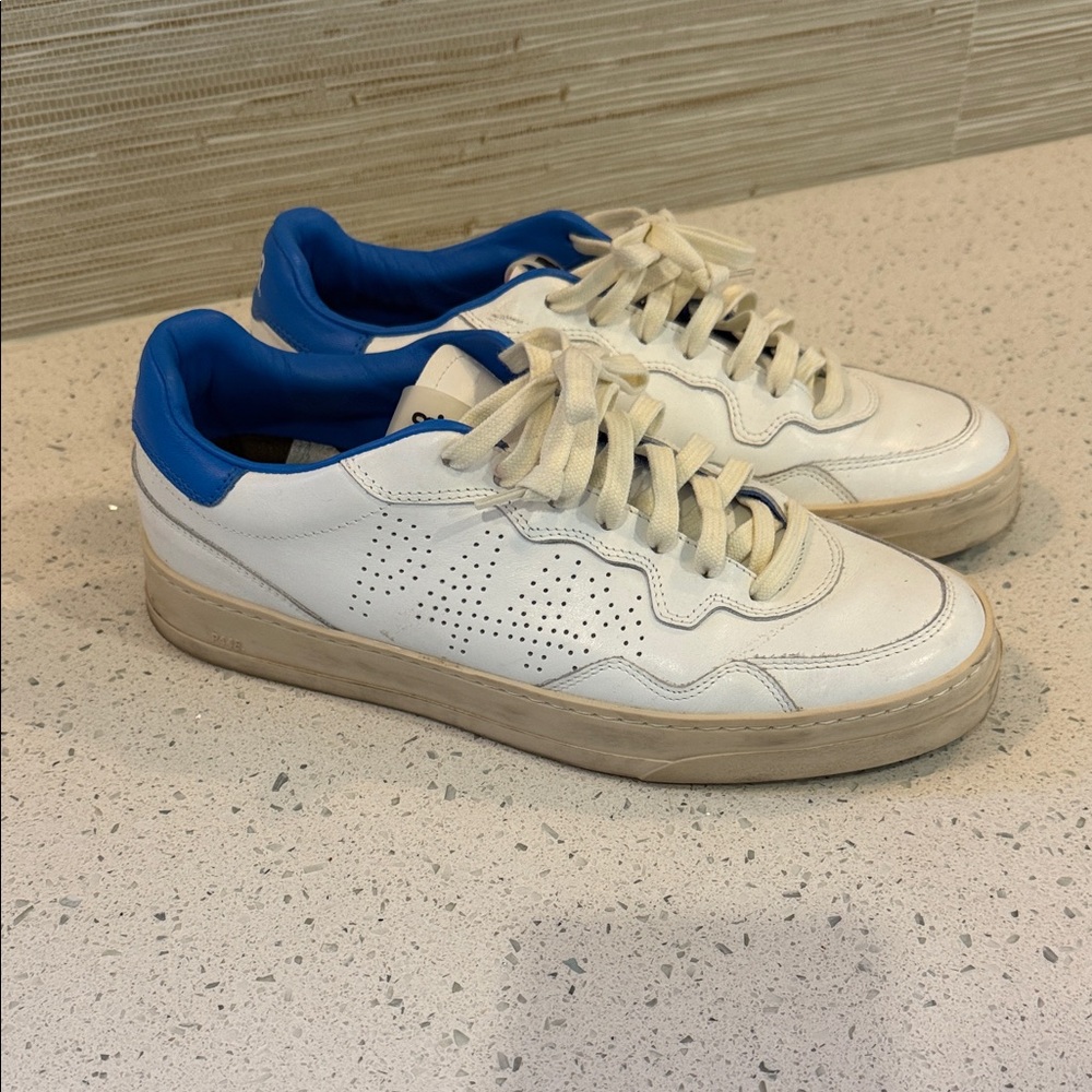 P448 blue and white sneakers